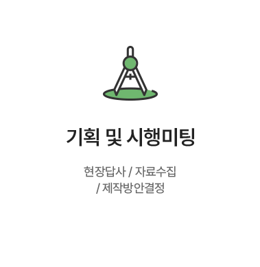 [기획 및 시행미팅] 현장답사 / 자료수집 / 제작방안결정